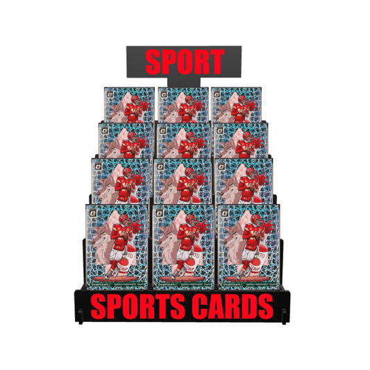 Sports Card Multi-Tier Display Stand - Pick Your Team! NFL/NBA/MLB/NHL/NCAA