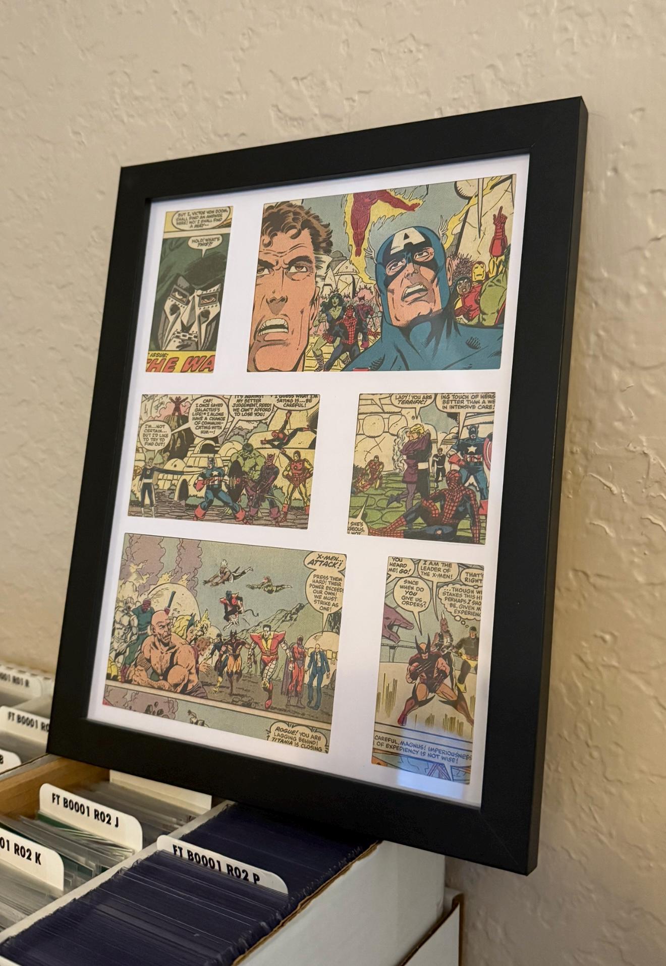 Secret Wars #5 1984 - Comic Cutz Real Comic Book Picture Frame Collage 8.5" x 11"