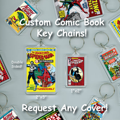 Comic Book Cover Keychain - You Pick The Cover!