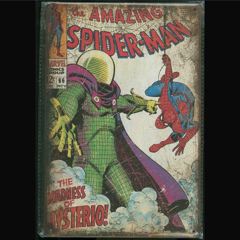 Vintage Marvel Tin Sign Amazing Spider-Man #66