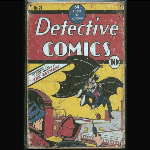 Vintage DC Tin Sign Detective Comics #27
