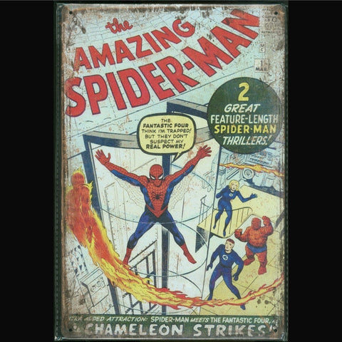 Vintage Marvel Tin Sign Amazing Spider-Man #1