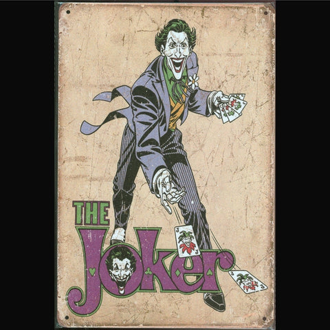 Vintage DC Tin Sign The Joker