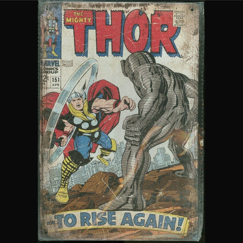 Vintage Marvel Tin Sign Mighty Thor #151