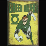 Vintage DC Tin Sign Green Lantern