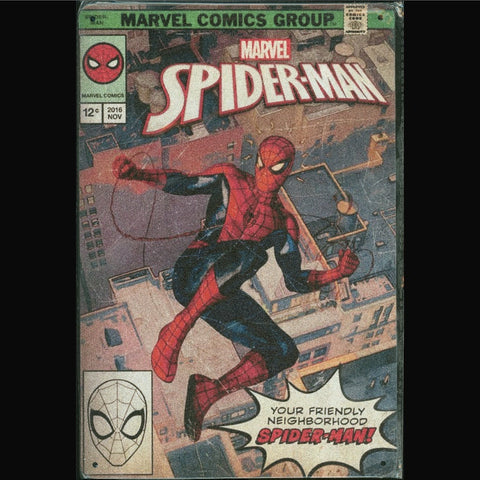 Vintage Marvel Tin Sign Spider-Man 2016
