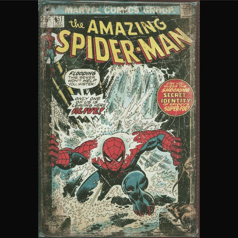 Vintage Marvel Tin Sign Amazing Spider-Man #151