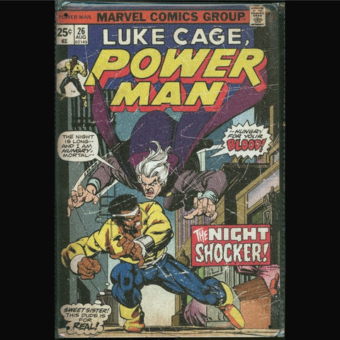 Vintage Marvel Tin Sign Luke Cage #26