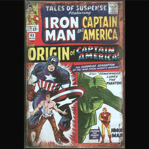 Vintage Marvel Tin Sign Tales of Suspense #63
