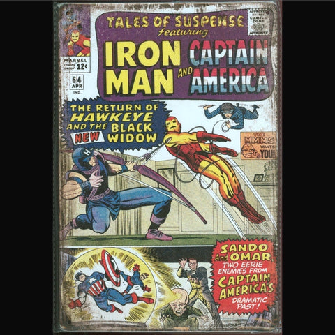 Vintage Marvel Tin Sign Tales of Suspense #64