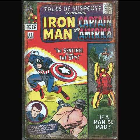 Vintage Marvel Tin Sign Tales of Suspense #68