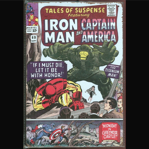 Vintage Marvel Tin Sign Tales of Suspense #69