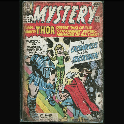 Vintage Marvel Tin Sign Journey Mystery #103