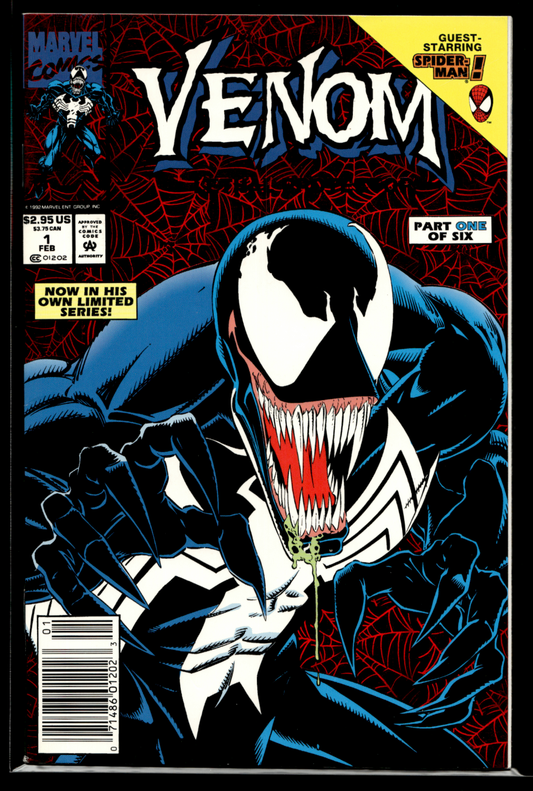 Venom #1 Marvel Sam Kieth Cover Lethal Protector 1993 Newsstand0