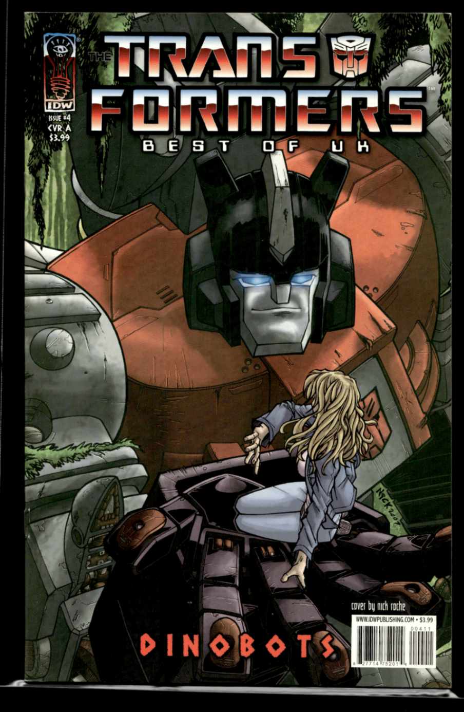 The Transformers Best of UK Dinobots #4 IDW Nick Roche Cover 20070