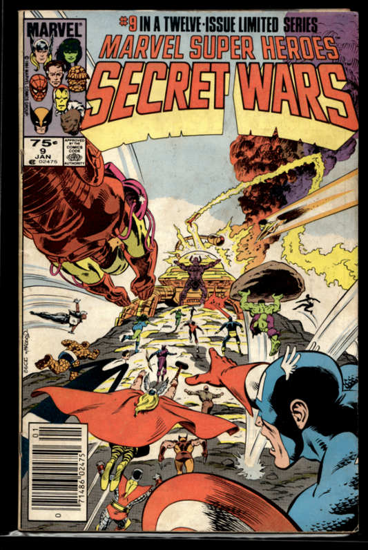 Marvel Super Heroes Secret Wars #9 Marvel Newsstand 1984 Comic Book0
