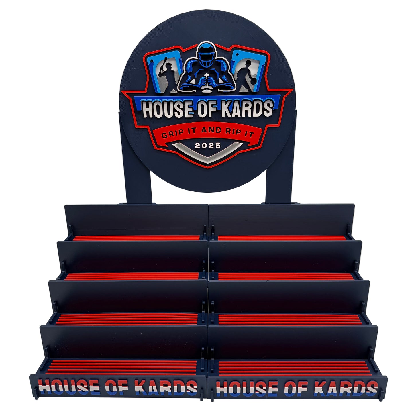 Deluxe 4-Tier Card Stand - Double Width