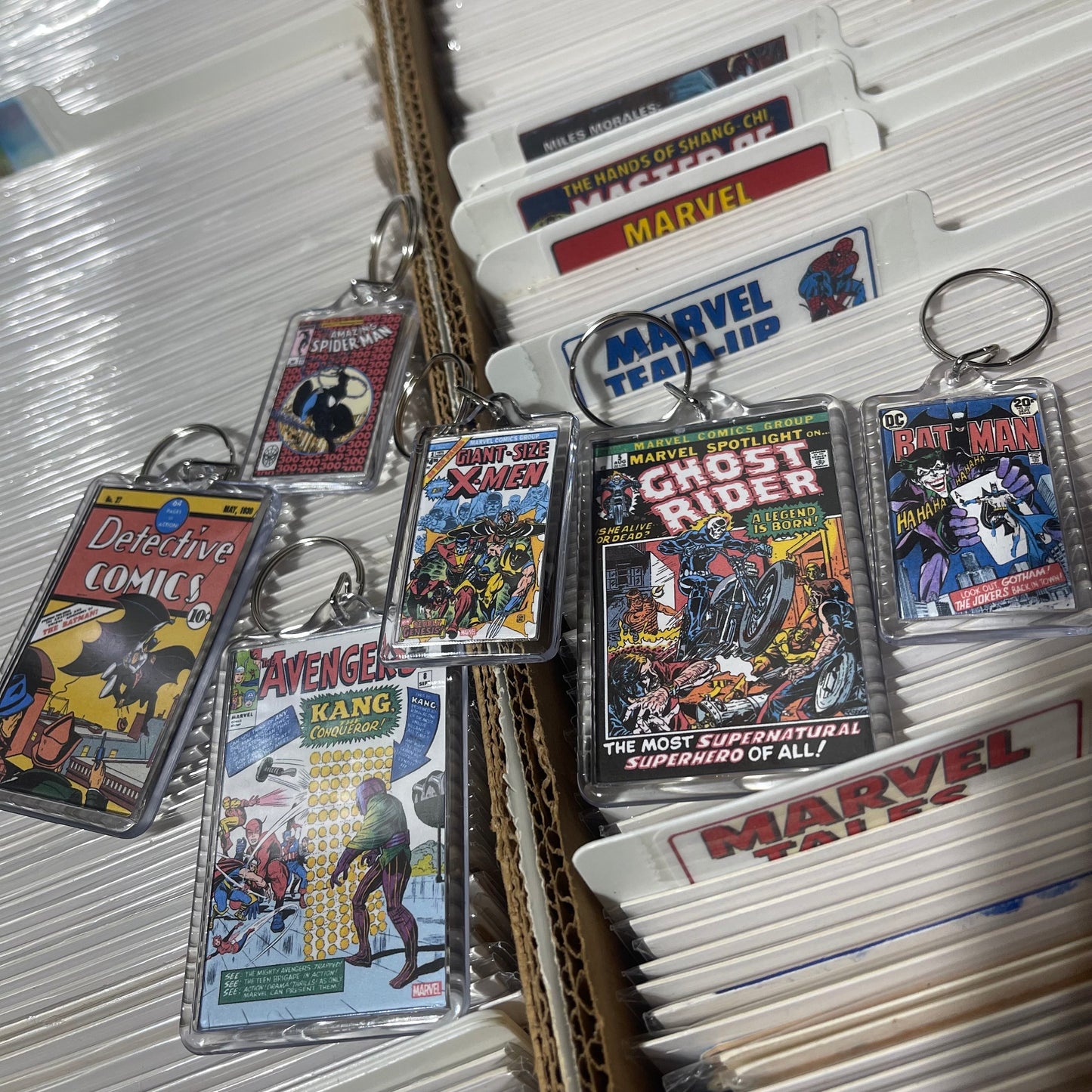 Sports Card Keychain - You Pick The Card! Football Baseball Basketball Hockey Tennis Wrestling Racing MMA