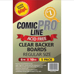 Comic Book Clear Boards - Comic Pro Line 5 Count